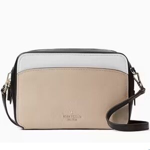 KATE SPADE ♠️ New York🖤Lauryn🖤SAFFIANO  COLORBLOCK CAMERA CROSSBODY BAG🌟EUC🌟